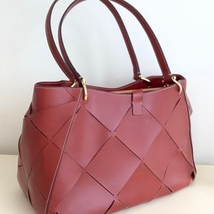 Boldrini Leather woven shoulder bag